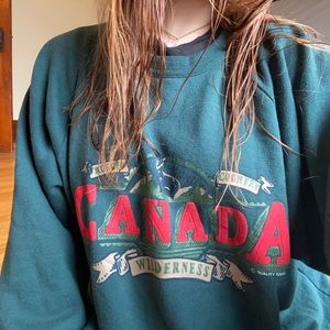 Canada wilderness crew neck sweatshirt